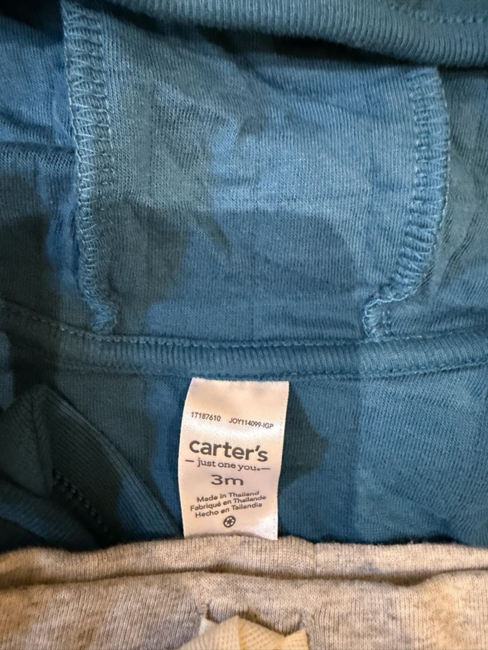 Carter's Teal Quilted Hooded Jacket - Picture 7 of 11